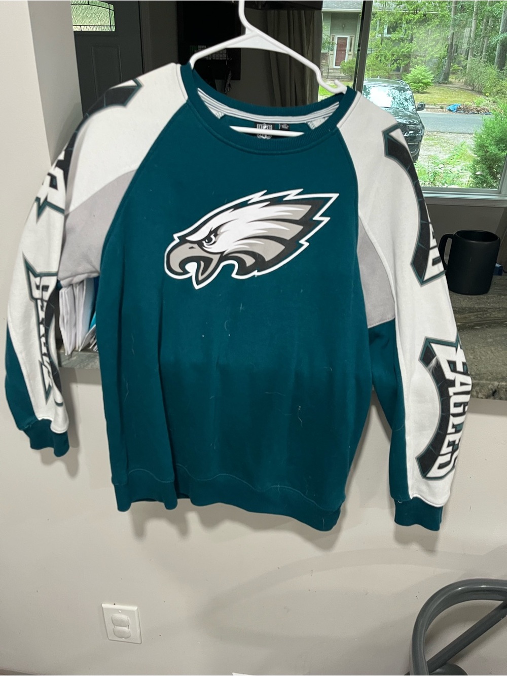Philadelphia Eagles woman's  Teal Crewneck Sweatshirt